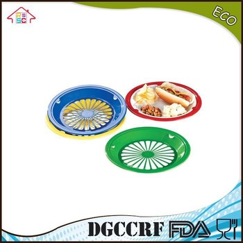 NBRSC Plastic Paper Plate Holder Reusing Washable Plates For Kitchen/Outside/Picnic Parper plate Holder