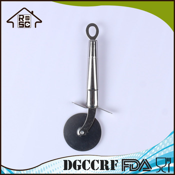 NBRSC Stainless Steel Flat Handle Single Wheel Novelty Pizza Cutter Easy To Use