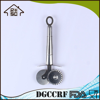 NBRSC Stainless Steel Pizza Knives Awesome Double Headed Blade Pizza Cutter