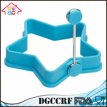 NBRSC Star Shape Silicone Egg Cake Ring Mould Frying Pancake Omelette Mold