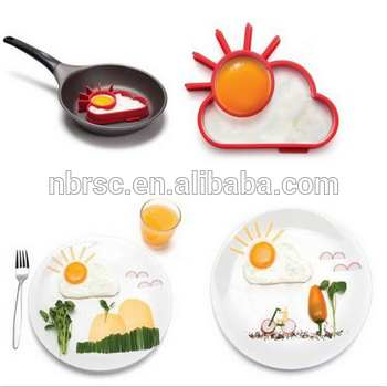 Sunny Shaped Silicone Egg Ring, eco-friendly silicone egg cooking mold Silicone Egg Cooking Mold