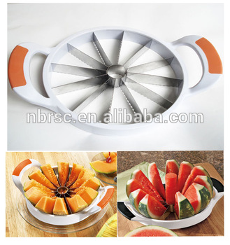 plastic&amp;steel fruit cutter for melon or pineapple