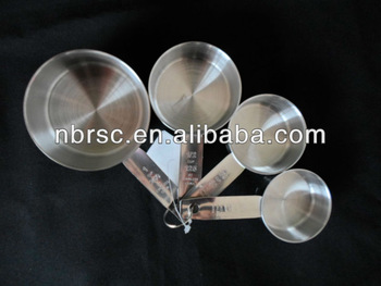 set of 4 Stainless Steel Measuring Cup