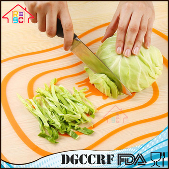 NBRSC 4Pcs Function Plastic Cutting Board Set / Fruit Health Antibacterial Kitchen Tools Thick Chopping Block