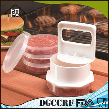 NBRSC Over 10 Years Experience Plastic Hamburger Patty Maker Meat Patty Press Set