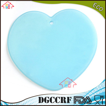 NBRSC Plastic heart shape cutting board PP kitchen chopping board chopper blocks