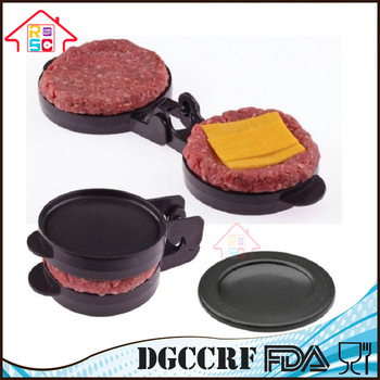 NBRSC Stuffed Burger Press Hamburger Patty Maker and Freezer Container Kitchen Tools