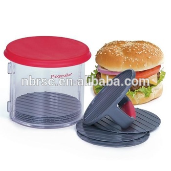 Patty Caddy Ultimate Simple &amp; Easy Burger Maker hamburger press and storage Plastic stuffed hamburger press mould maker