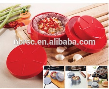 super plastic kitchen tool stuffed hamburger press mould maker as third hand