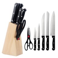 6 Piece Knife Set with Wood Storage Block