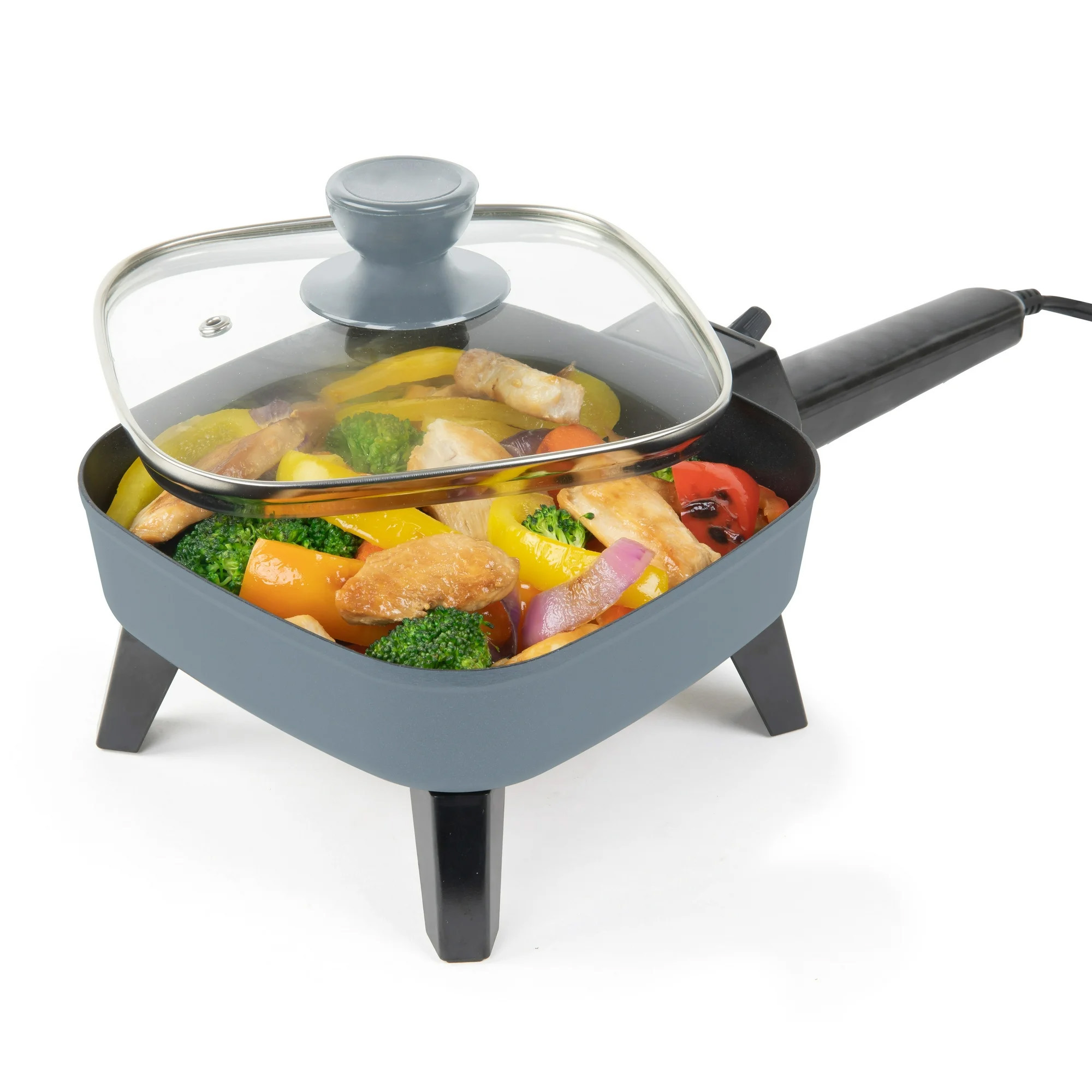 Electric Skillet with glass lid