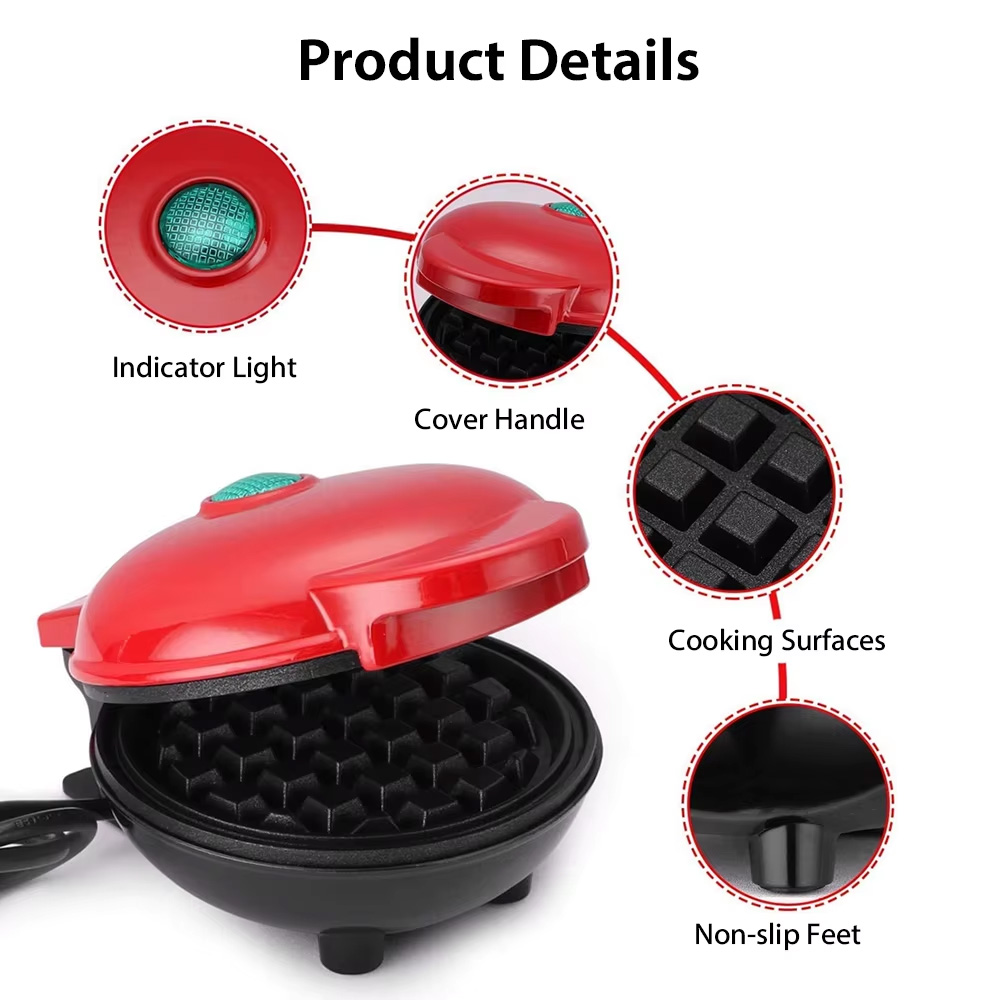 mini waffle maker structure