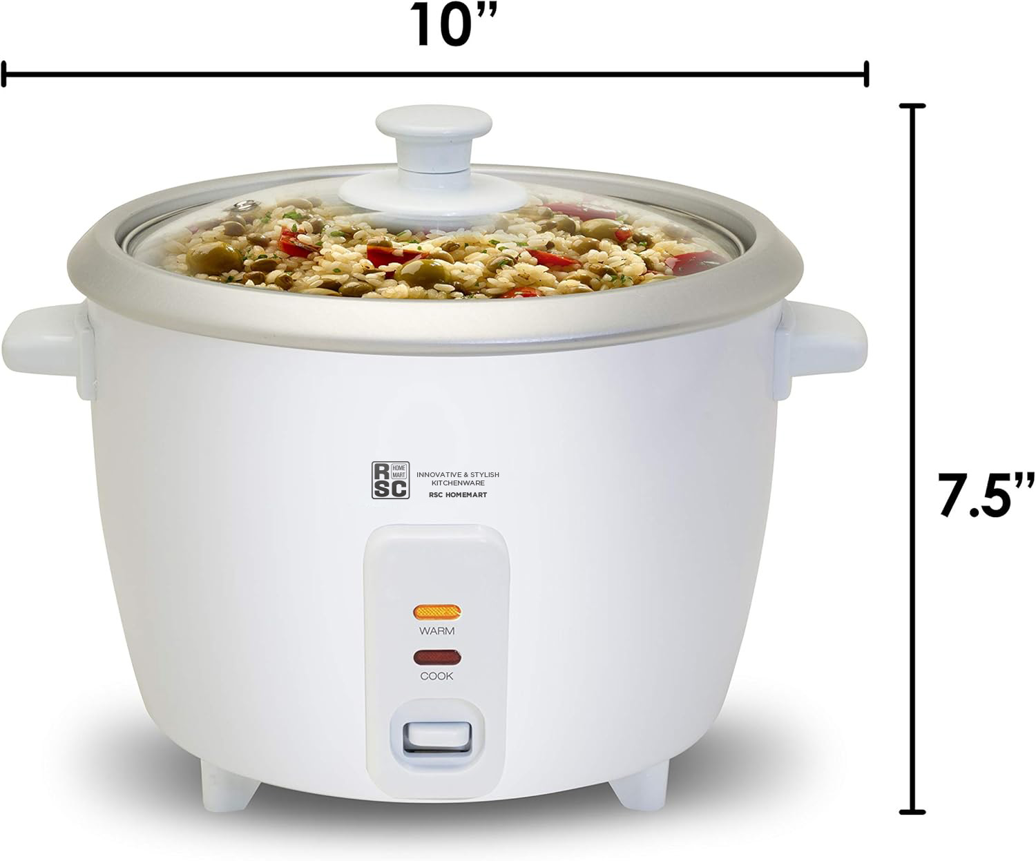rice cooker size
