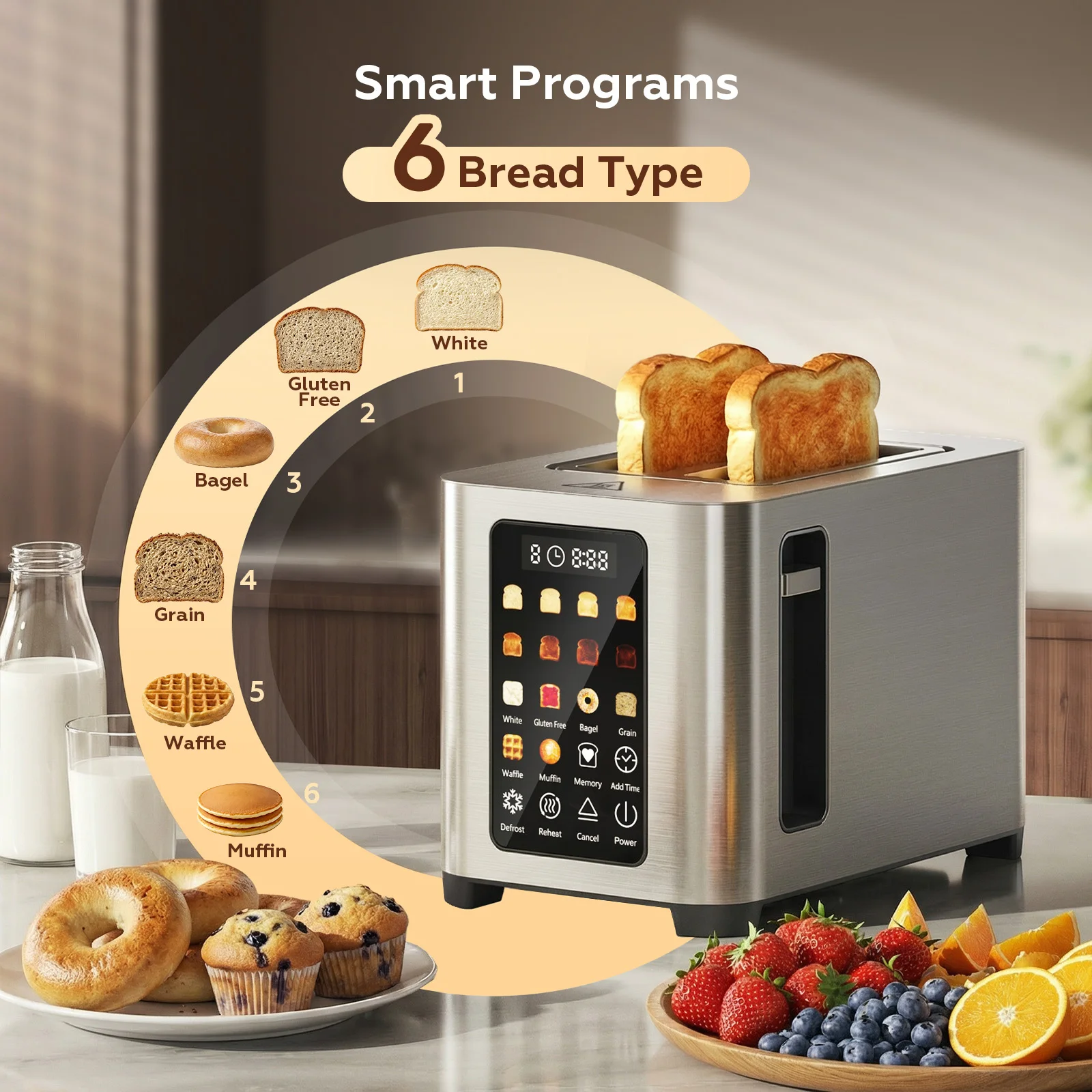 h017ccc82c8024d33941ef2068117a6016.webp Slice Digital Toaster Oven, Touchscreen