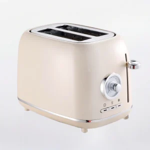 Automatic Toaster, Vintage Gold and White - Cream