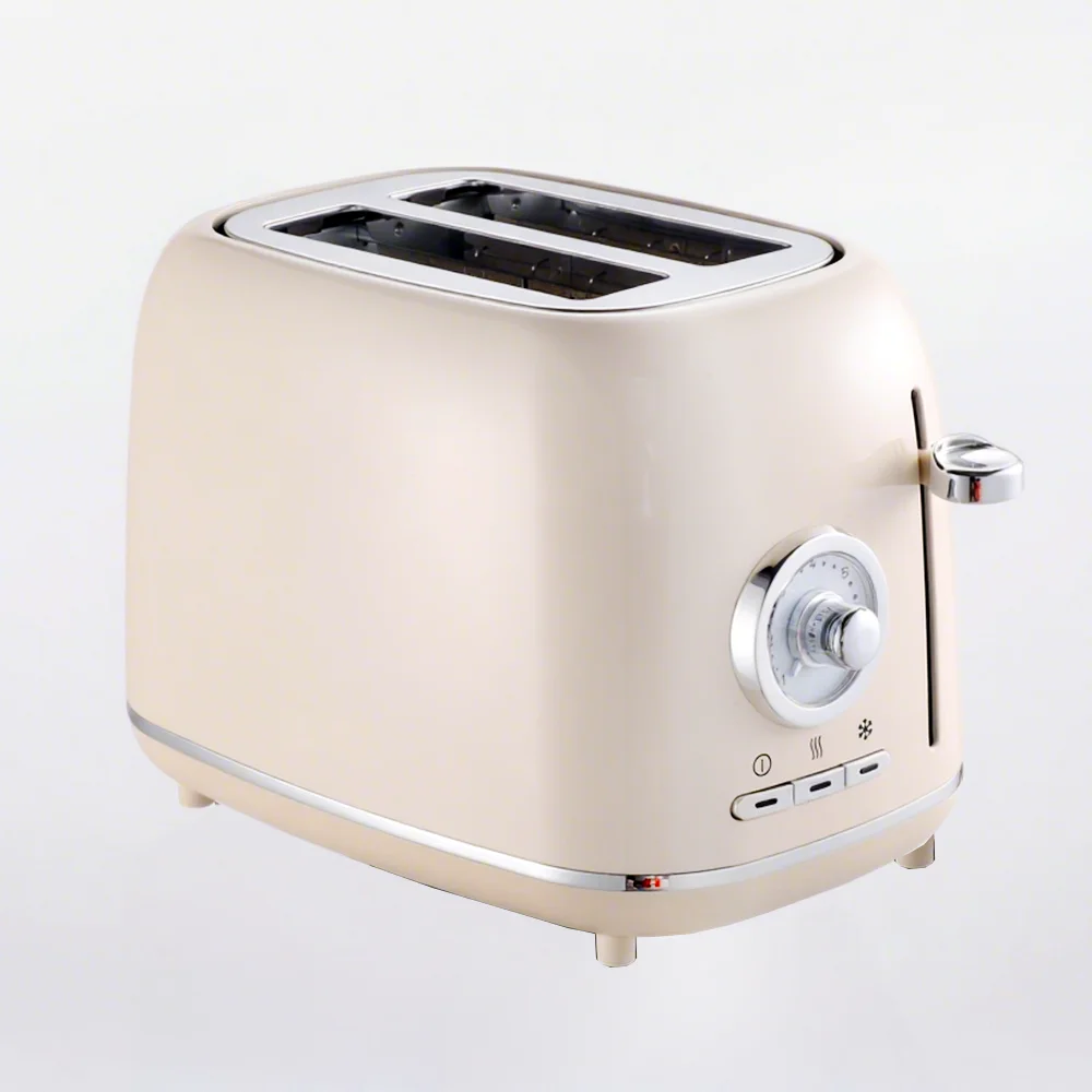 h152a82bd1ff8429393170cb4364cd2a0u.webp Automatic Toaster, Vintage Gold and White - Cream