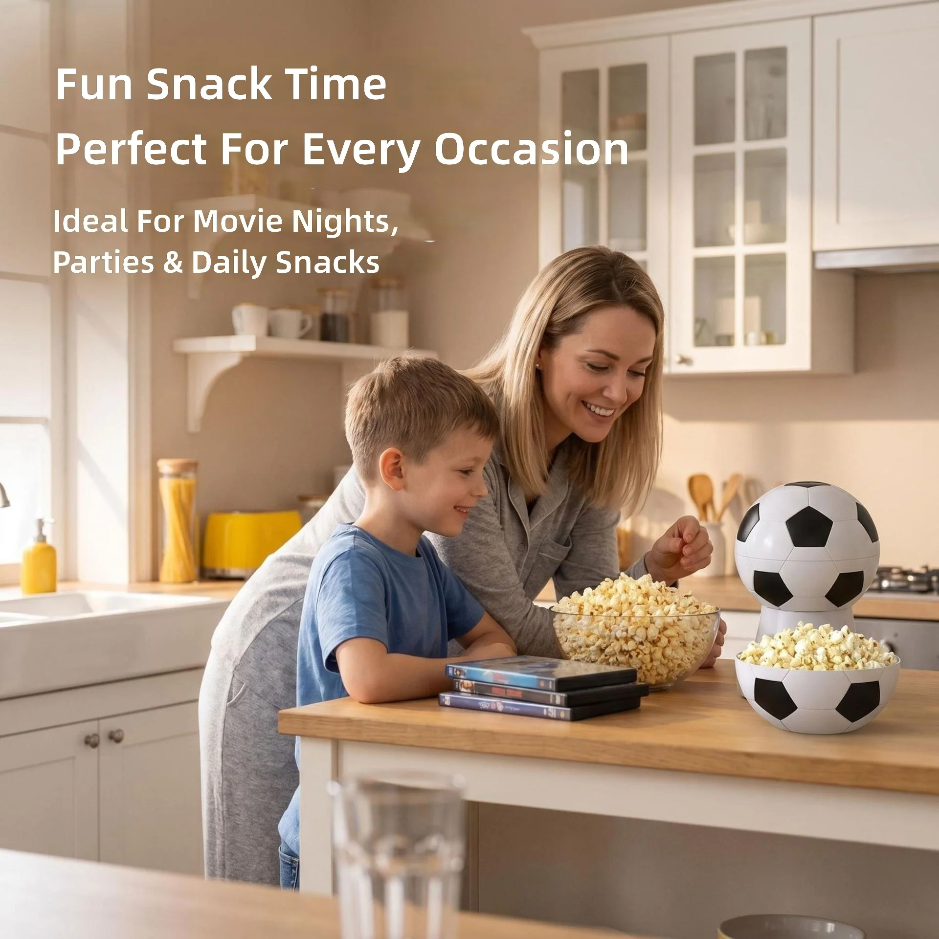 h6866196cdd434ea2931f79065fb8675dj.webp Fully Automatic Mini Electric Popcorn Maker, Football-Shaped