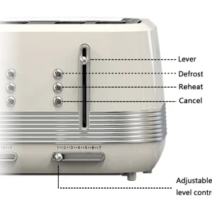Slice Stainless Steel Toaster, 1500W, Removable Crumb Tray