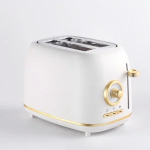 Automatic Toaster, Vintage Gold and White