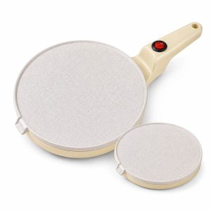 Time Saving 600W Ceramic Coated Rapid Heating Effortless Cleanup Handheld Electric Crepe Maker for Home Kitchen Breakfast