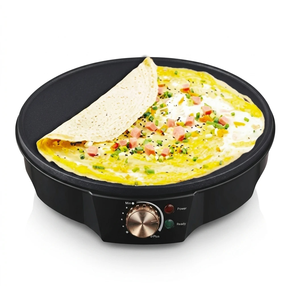 img alibaba1792564733.jpg Electric Crepe Maker 1200W High-Power Griddle Cooker Heavy-Duty 312x331x74mm Dimensions - other / 220V-240V (Single-Phase)