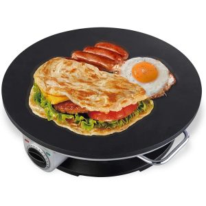 Electric Crepe Maker Machine with 13-inch Non-stick Griddle Ideal for Pancakes, Eggs, - Corrugated Box