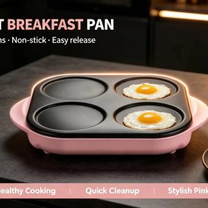 Hot Selling Portable Indoor Non-Stick Aluminum 4-Hole Electric crepe maker Temperature Control Household 1500W Gift - EU / 220-240V