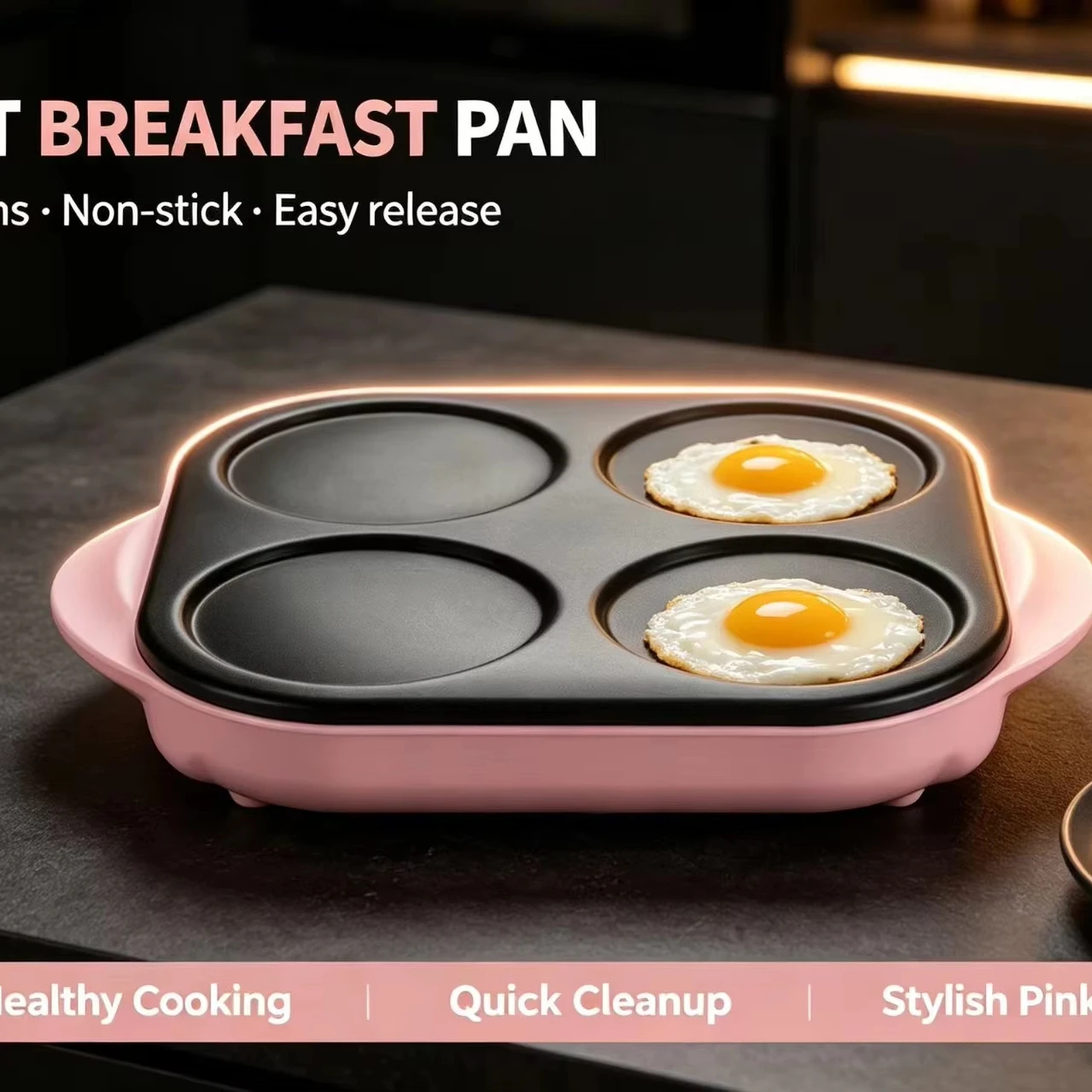 img alibaba1792569143.jpg Hot Selling Portable Indoor Non-Stick Aluminum 4-Hole Electric crepe maker Temperature Control Household 1500W Gift - EU / 220-240V