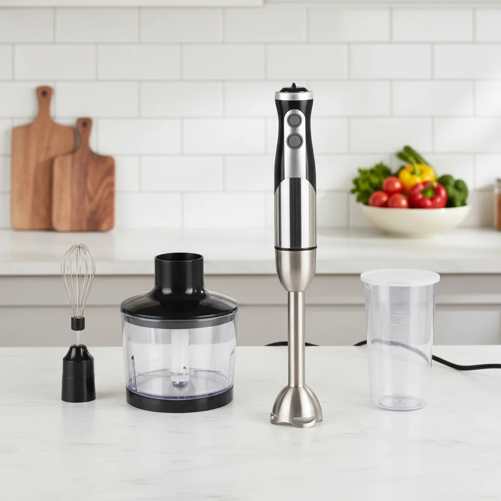 img alibaba1792635453.jpg Multifunctional Powerful 1500W Commercial Immersion 5-in-1 Low Noise Stainless Steel Juicer Hand Stick Blender Household Hotel
