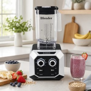 Smoothie Maker Juice Blending Beverage Preparation Push Button Control Variable Speed Cafe Kitchen Heavy Duty Commercial - Silver