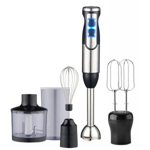 Kitchen Appliance Multifunction Immersion 1000W LED Stainless Steel Stick Mixer Dc Motor Electric Hand Blender for Sale