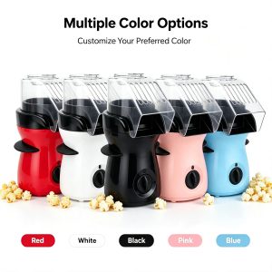 New Arrival Mini Hot 1100W Oil Free Electric Popcorn Popper Home Party Snack Maker Support Custom Logo Air Popcorn Machine