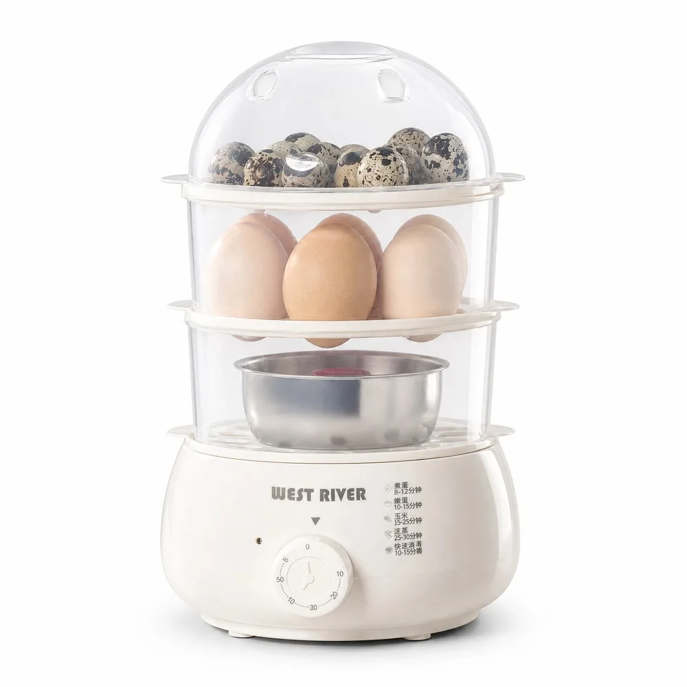 img alibaba1793439159.jpg Electric Egg Steamer, 3-Tier Cooker with Detachable Trays