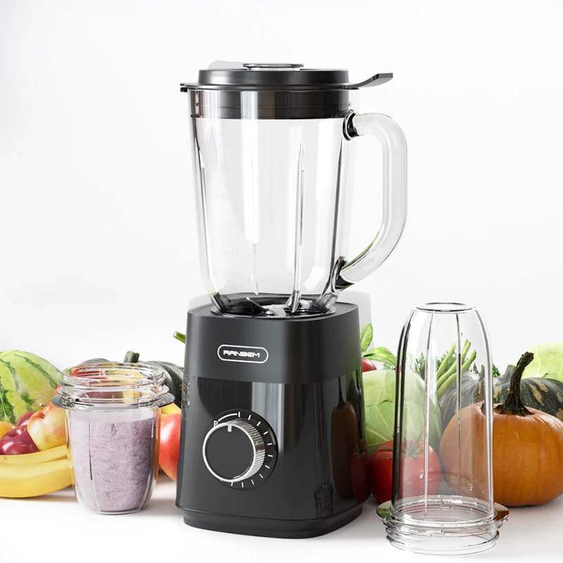 img alibaba1793455788.jpg Kitchen Blender and Grinder Combo, 2 Speeds and Pulse - Black