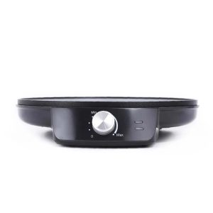 Nonstick 12 Inch Aluminum Hot Plate Electric Griddle Crepe Maker Cooktop with LED Indicator Lights Adjustable Temperature