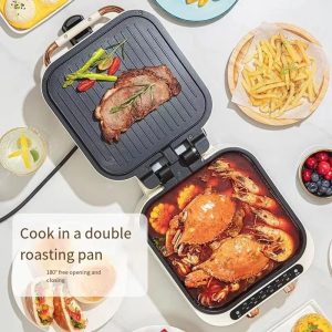 Home Multi-function Steak Pancake Pizza Oven Double Sided Machine 3-in-1 Crepe Electromechanical Hot Pot