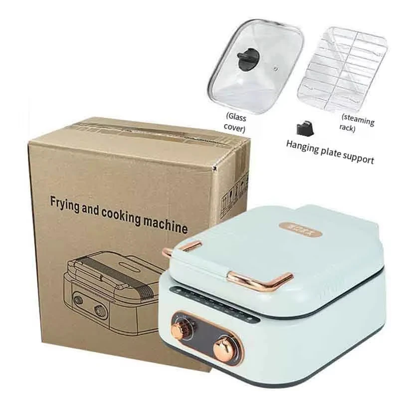 img alibaba 1792550625.jpeg Home Multi-function Steak Pancake Pizza Oven Double Sided Machine 3-in-1 Crepe Electromechanical Hot Pot