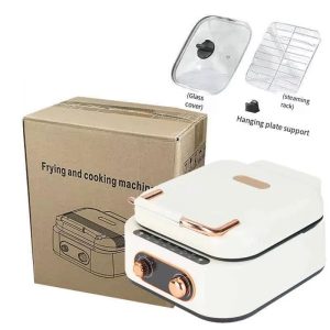 Home Multi-function Steak Pancake Pizza Oven Double Sided Machine 3-in-1 Crepe Electromechanical Hot Pot