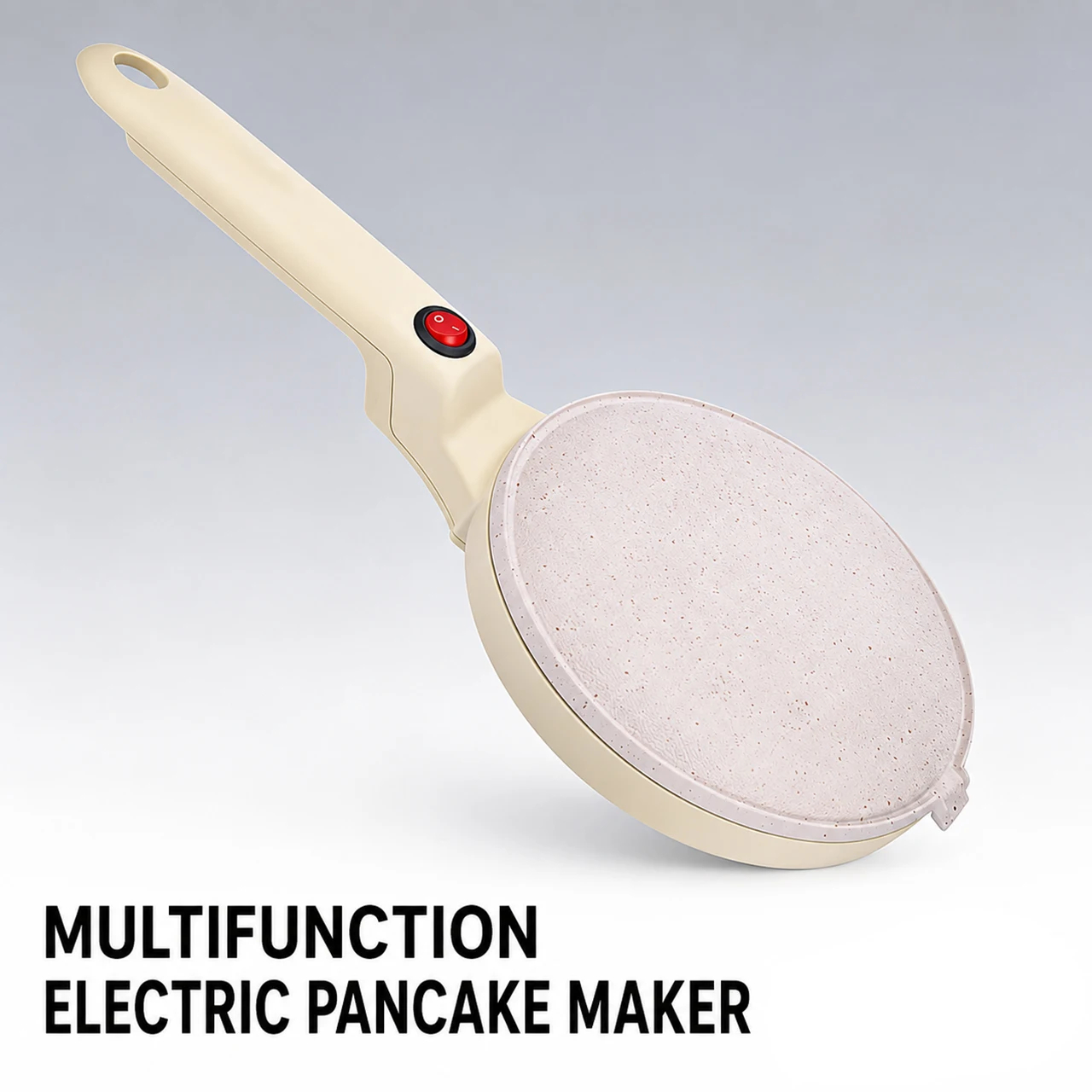 img alibaba 1792552872.jpeg Time Saving 600W Ceramic Coated Rapid Heating Effortless Cleanup Handheld Electric Crepe Maker for Home Kitchen Breakfast - White / 220
