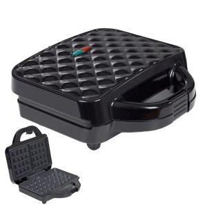 Aluminum Non-Stick Adjustable Thermostat Healthy Detachable Plate Electric Mini Waffle Maker for Household Outdoor