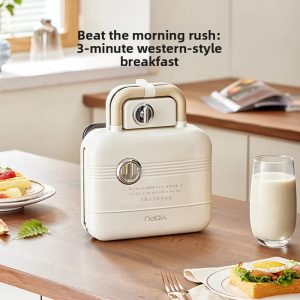 Electric Sandwich Breakfast Maker Multifunctional Waffle Maker Detachable Non-stick Baking Plates Household