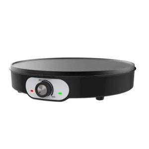 Electric Crepe Maker 30cm Non Stick Griddle Flat Plate Countertop Adjustable Temperature Indoor Grill Pancake Cooking Machine - Black / 220-240V