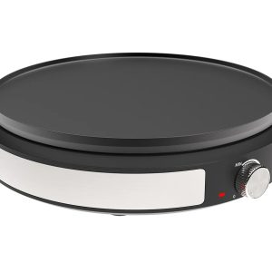 Electric Pancake Maker Non-Stick Cooking Plate with Temperature Control Knob, Fast & Even Heating Crepe Maker