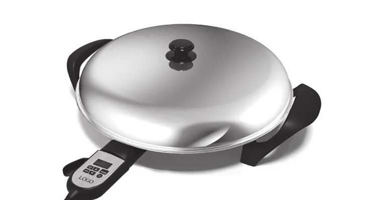 img alibaba 1792564295.jpeg High Quality Portable Kitchen Use Electric Easy Clean Injera Maker Crepe and Pancake Maker - silver / 220-240V