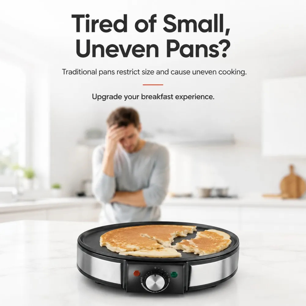 img alibaba 1792564563.jpeg Electric Crepe Maker & Hot Plate with Temperature Control Non-Stick Coating Automatic Function for Thin Pancakes