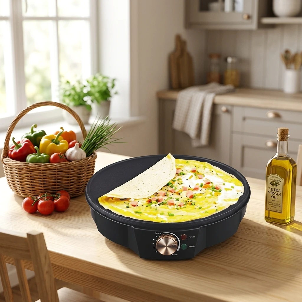 img alibaba 1792564800.jpeg Electric Crepe Maker 1200W High-Power Griddle Cooker Heavy-Duty 312x331x74mm Dimensions