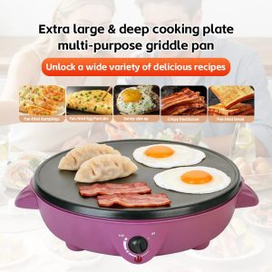 Commercial Multi-Function Tortilla and Crepes Maker Easy to Clean Healthy Electrical Machine for Home