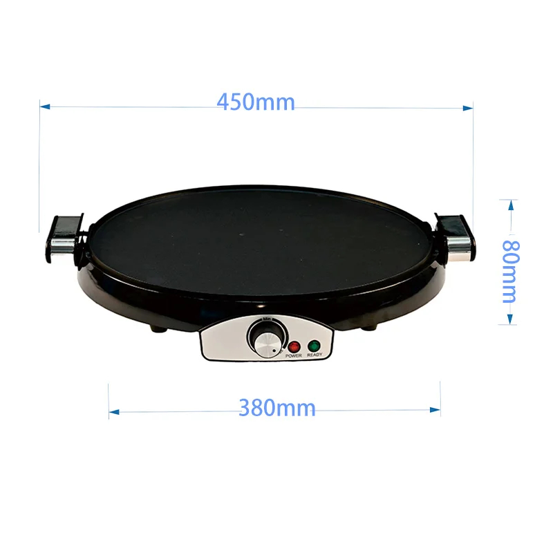 img alibaba 1792565537.jpeg 380mm Smokeless Non-Stick Electric Dual-Sided Pancake Maker Temperature Control 1600W Easy Operation Household Hotel Use