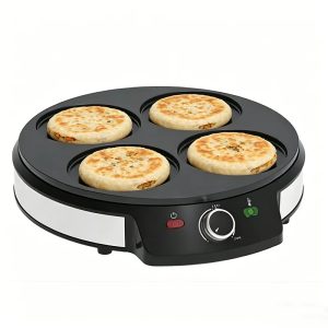 1200W Adjustable Temperature Control Knob Portable Electric Non-Stick Crepe Maker 30cm Diameter Cooking Plate Household