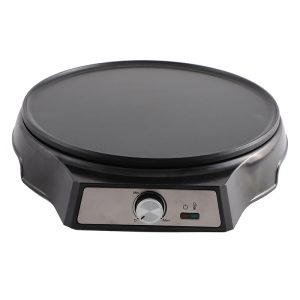 Household Electric Maker Crepe and Pancake Pizza Griddle Makers Non-stick 33CM Plate Adjustable Temperature Crepe Maker - Black